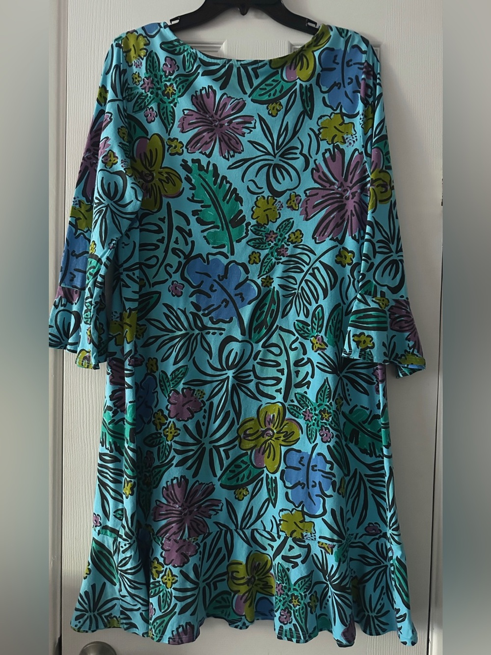 Fresh Produce Turquoise Floral Print Dress